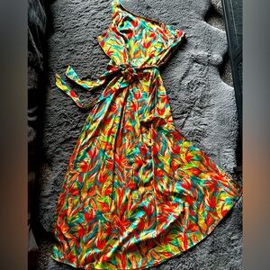 Nicole Miller One-shoulder Maxi Dress size 14